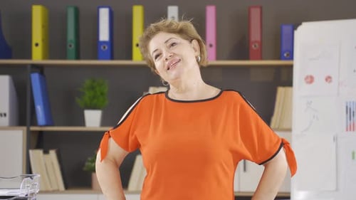 Exercise movements in the office.