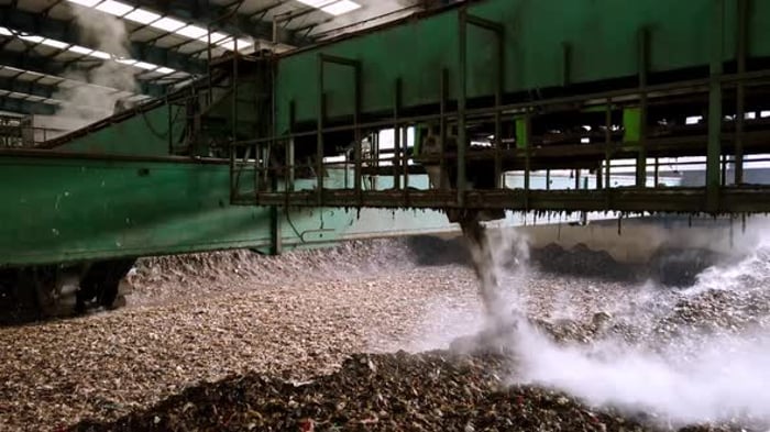 Waste Recovery, Industrial Stock Footage ft. Organic waste & compost ...