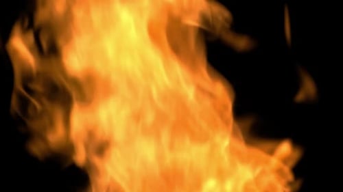 Slow Motion Red Hot Flame Fire Burn Glowing Fire Flames