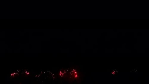 Abstract Firework on Black Night Sky Background 4Th of July Independence Day New Year Eve Christmas