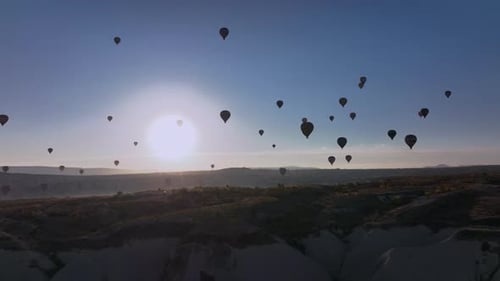 Hot Air Balloons over Cappadocia at Sunrise