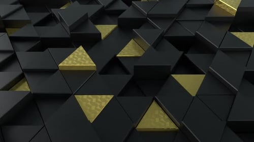 Gold And Black Triangles Loop