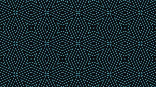 Hypnotic Geometric Kaleidoscope Looping Animated Background
