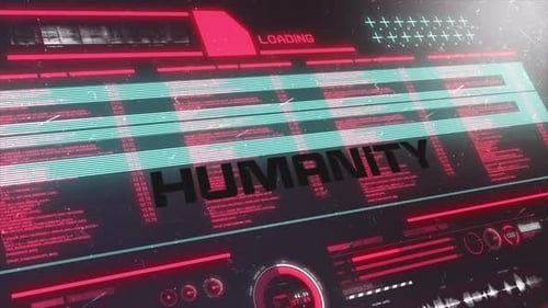 Digital Data Background Humanity