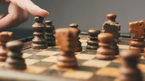 Chess game checkmate black king