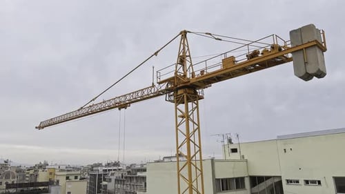 Under Construction with big crane