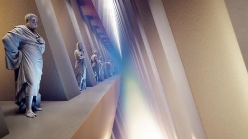 Statuen Tunnel-Hintergrund