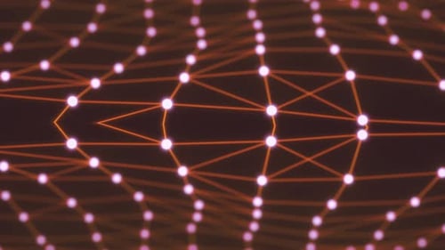 Futuristic Abstract Technology Network Grid Motion Background