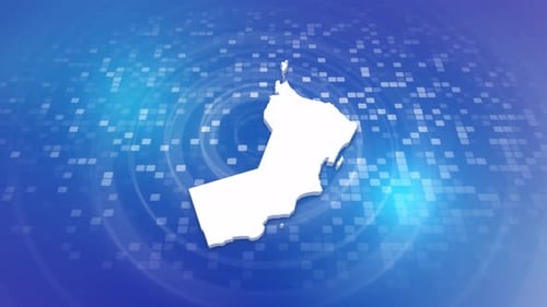 Oman Map Formation on Digital Blue Grid