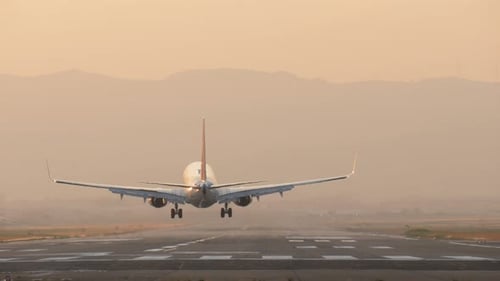 Aterrissagem de avião