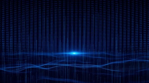 Réalité virtuelle abstraite Cybermonde futuriste Scifi Grid Technology Surface Neon Scene Digital