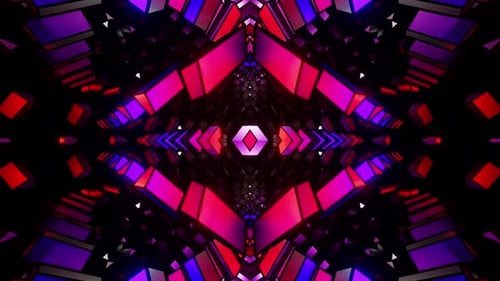 Incroyable animation de fond de boucle Vj abstraite de voyage dans l'espace