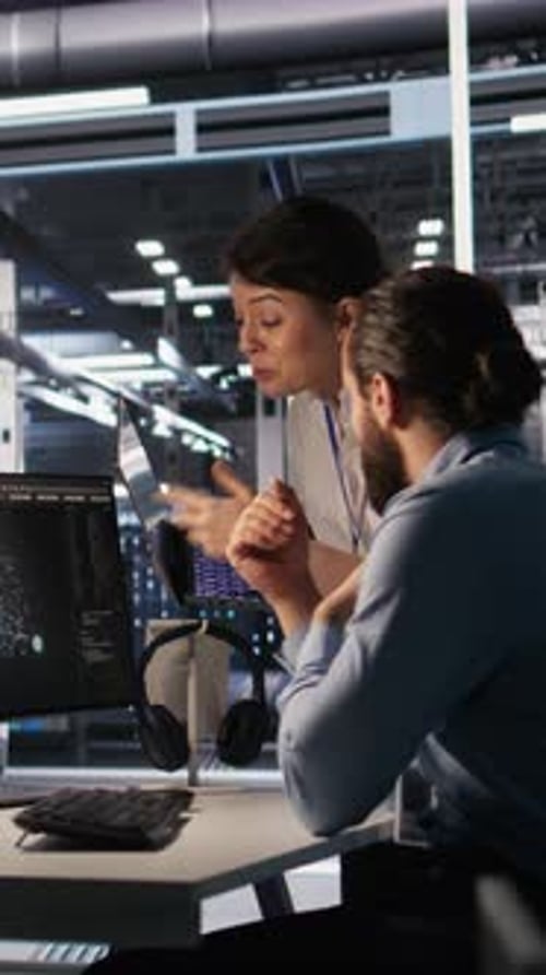 Teamwork in a Brightly Lit Office Setting