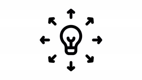 idea line icon animation