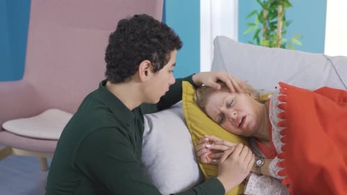 Teen Caring for Sick Adult at Home