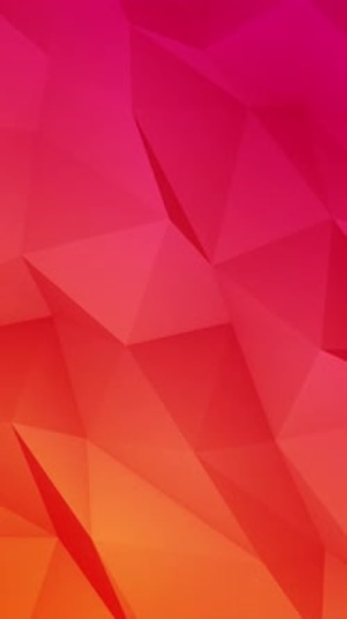 Vertical Video - Pink and Orange Low Poly Gradient Background