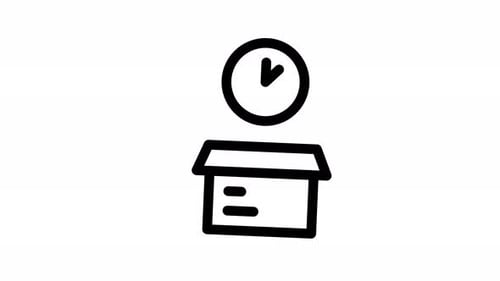 pre order line icon animation