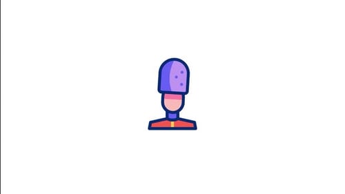 Animated Abstract Fluid Shape Overlaying Royal Guard Icon