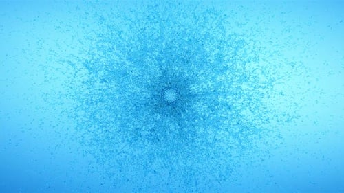 Fluid Particle Burst Reveal Animation