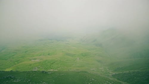 aerial video of mountains
