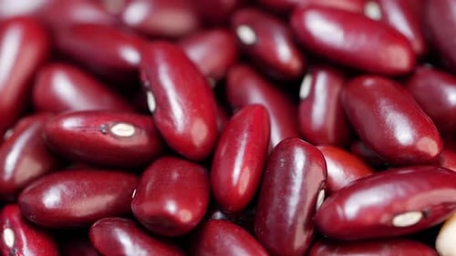 A close-up photo of a pile of red beans