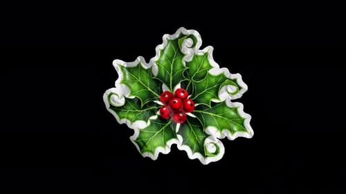 Christmas Coquina Flower, Peel Off Sticker