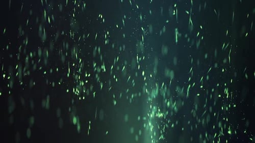 Sparks Of Yellow On Green