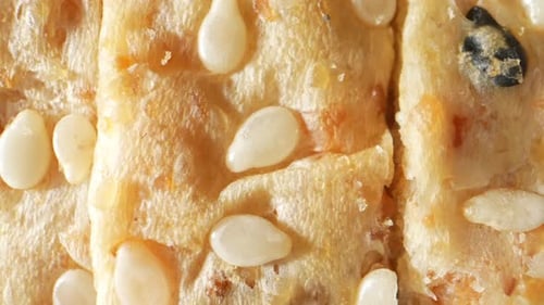 Close Up of a Savory Seed Cracker