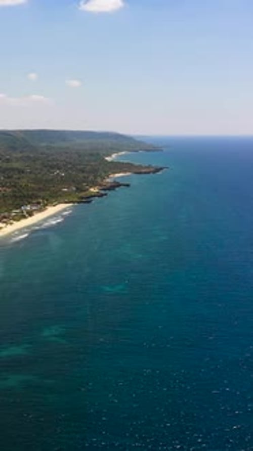 Aerial View of Tropical Beach Philippines
