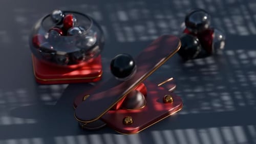 Balancing Marble 3d Loop Animation