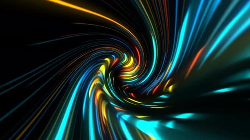 Abstract Moving Glowing Speed Lines Background Loop
