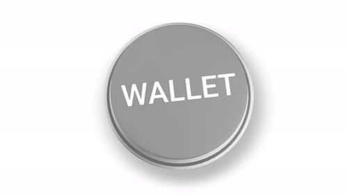 3D Wallet Button Press Animation