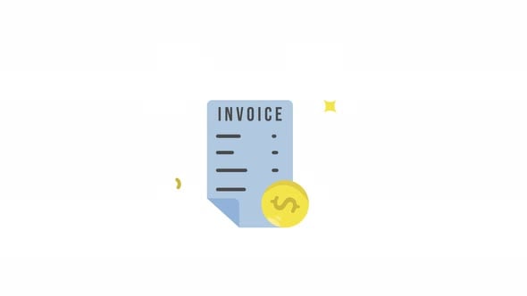 invoice, receipt icon animation video, Elements Motion Graphics ft ...