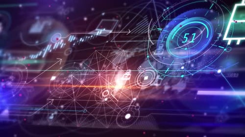 Virtual Cryptocurrency Data Space In The Stream 4K