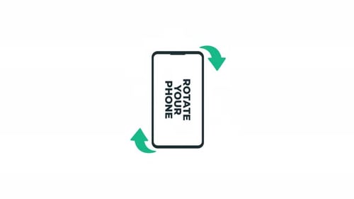 Vídeo de animação do conceito 4k Rotate Your Phone