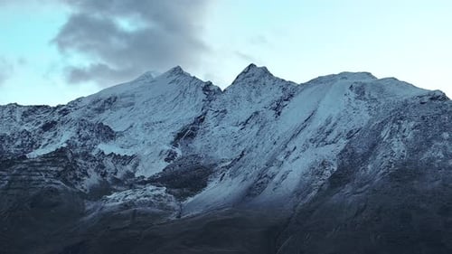 Ausser Rothorn Allalin Group Saastal Zermatt Saas Fee Bales Aerial Drone Switzerland Swiss Alps wind