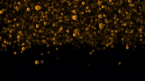Particles Glitter Christmas Lights Abstract Animation Loop Backdrop Background Golden