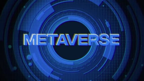 Futuristic Metaverse Glitch Text Reveal Opener