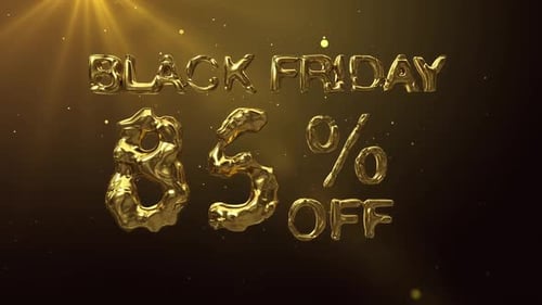 Golden Fluid Black Friday Percentage Off Sale Title