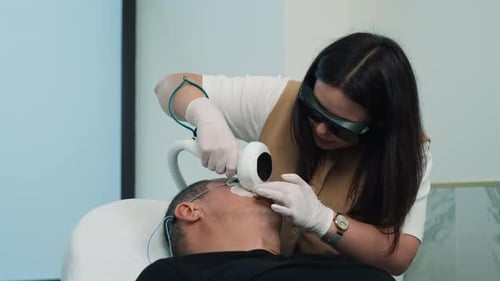 Facial Laser Treatment in a Modern Clinic