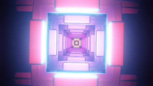 Hypnotic and Vibrant Kaleidoscopic Patterns in a VJ Loop
