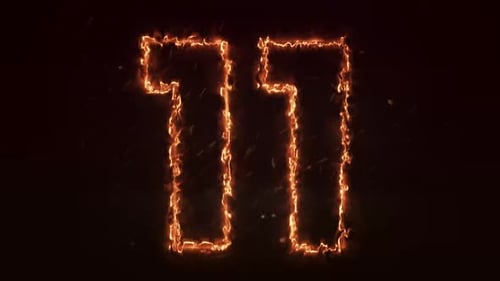 Fiery Energy Reveal with Dynamic Sparks Effect