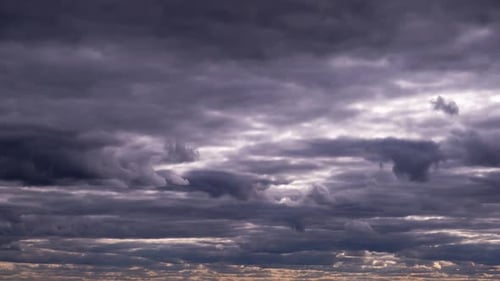 Time Lapse of Dark Storm Clouds Moving
