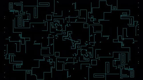 Animated Circuit Board Tech Network Seamless Loop