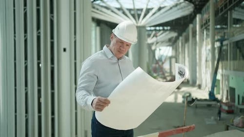 Trabajador de la construcción, arquitecto, control de interiores, ingeniero, arquitecto, dibujo del sitio de construcción