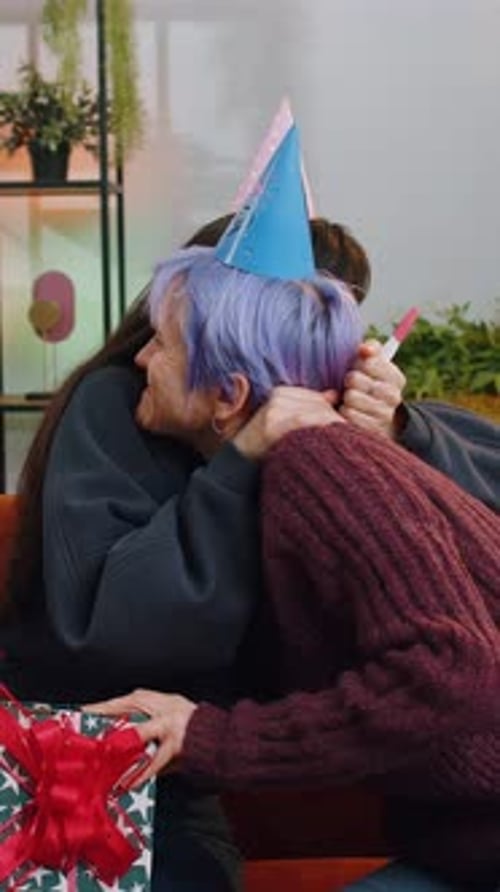 Joyful Women Discover Pregnancy Surprise at Birthday Party