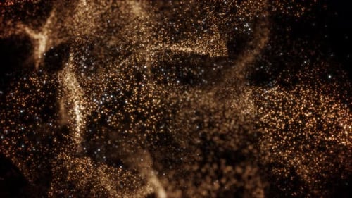 Golden particles background