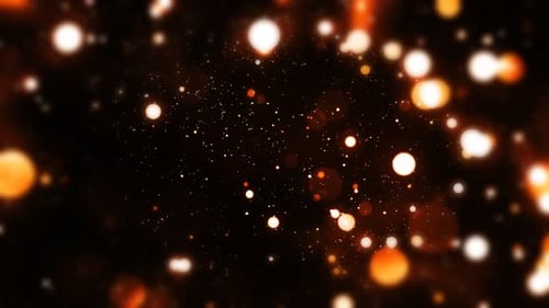 Warm Golden Particle Dust Cinematic Overlay