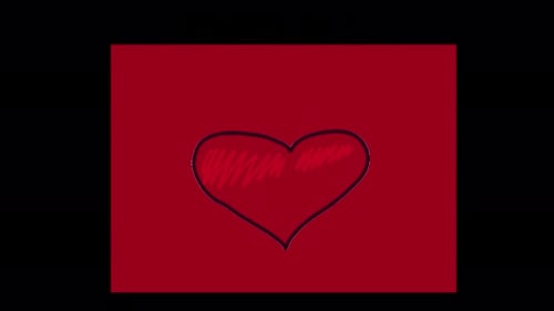 El acento de las redes sociales de Floating Red Love Hearts