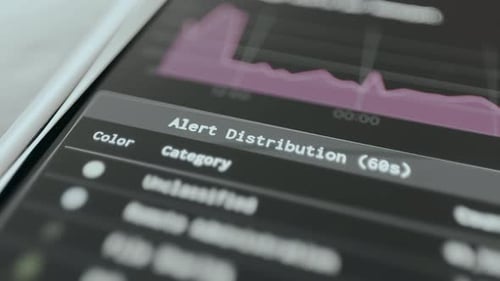 Data Analysis on Digital Screen with Graph Charts